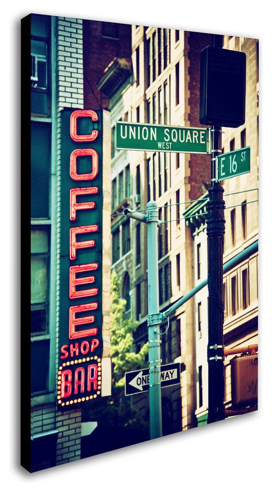 Philippe Hugonnard 'NYC Coffee Bar' Canvas Art, 19"x12"