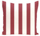 Stitch In Time Stripes Print Pillow, Brick, 20"x20"
