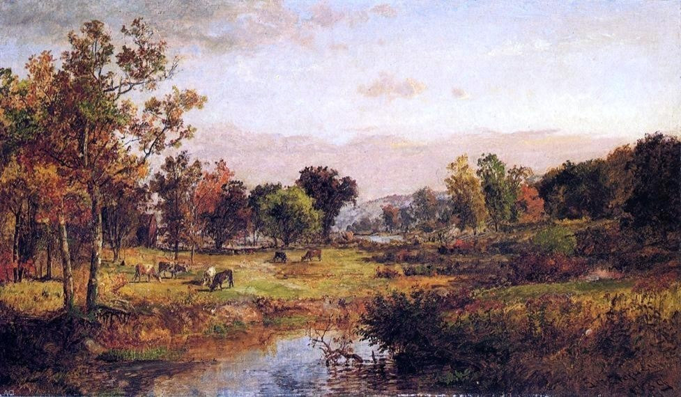 Jasper Francis Cropsey Farm Along the River Wall Decal