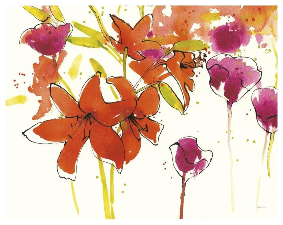 "Pattys Plum II" Digital Paper Print by Shirley Novak, 37"x30"