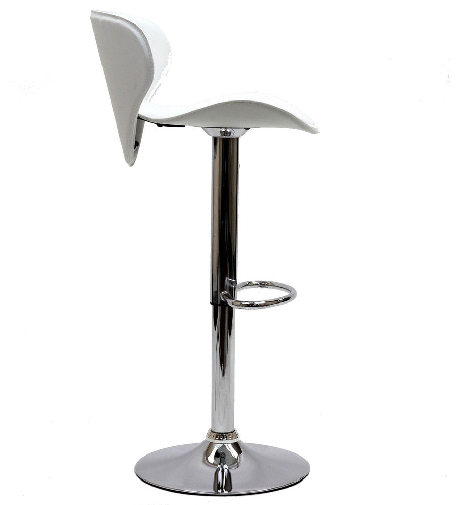 Modern Contemporary Dining Kitchen Bar Stool White