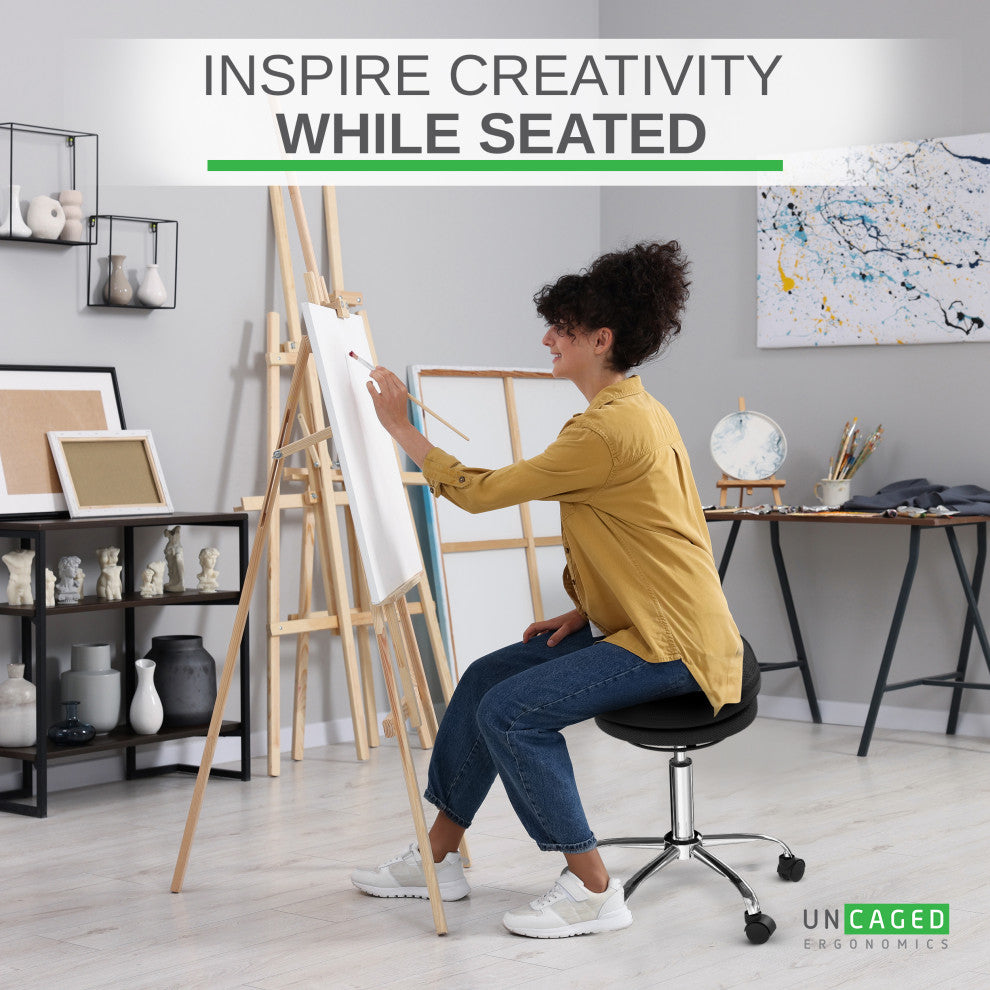 Wobble Stool Air Rolling Adjustable Height Active Sitting/Balance