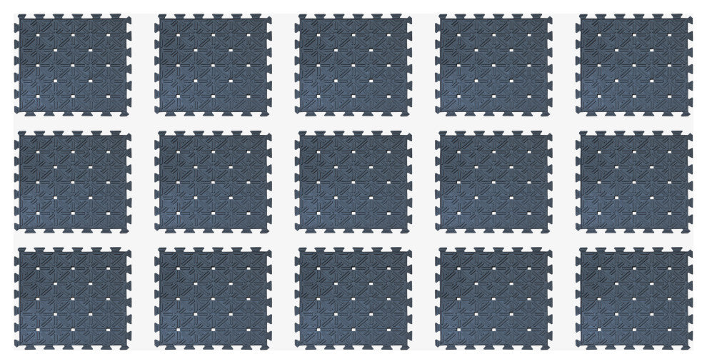 A1HC Rubber Interlocking Tiles 18"X18" Protective Flooring for Gym Equipment Mat