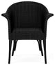 Lloyd Flanders All Seasons Dining Armchair, Padded Seat, Ebony