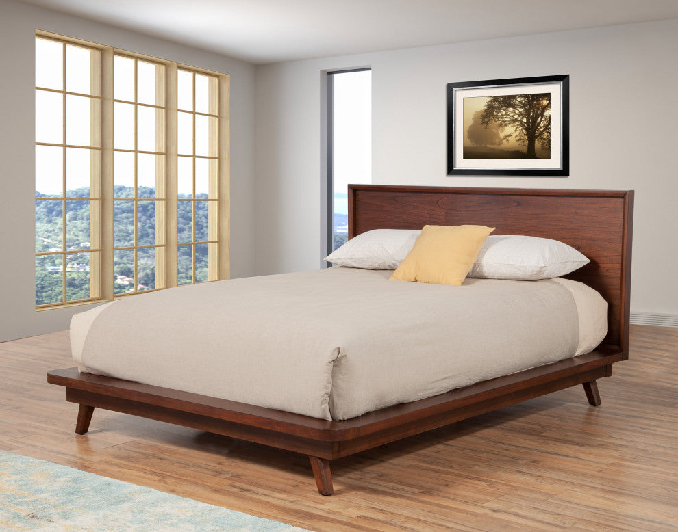 Gramercy Standard King Platform Bed, Walnut