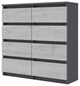 ALES Dresser, Grey/White