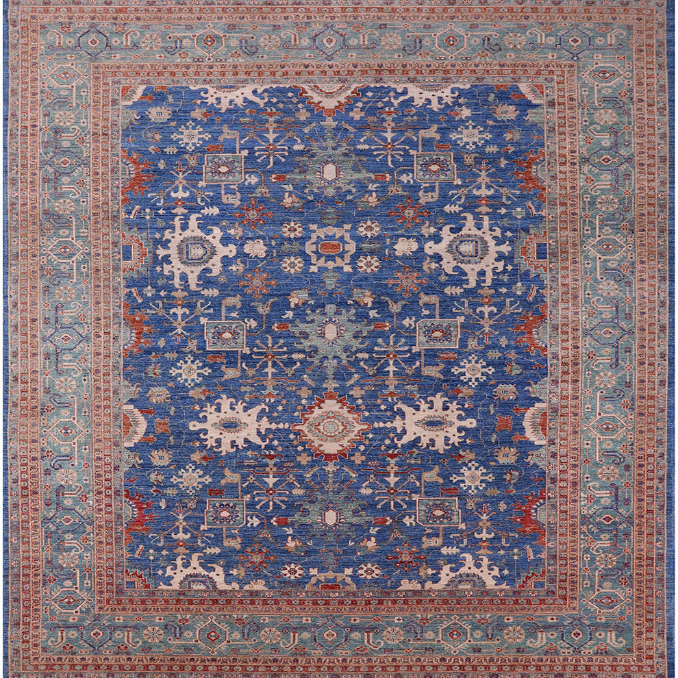 Ahgly Company Indoor Square Mid-Century Modern Area Rugs, 3' Square
