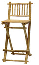 Bamboo Chair Folding Bar Stool, Set of 2