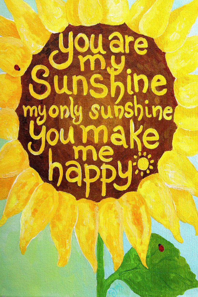 Marmont Hill, "Sunshine Sunflower II" by Nicola Joyner on Wrapped Canvas, 20x30