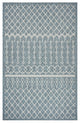 5" x 8" Blue Array Indoor Outdoor Area Rug