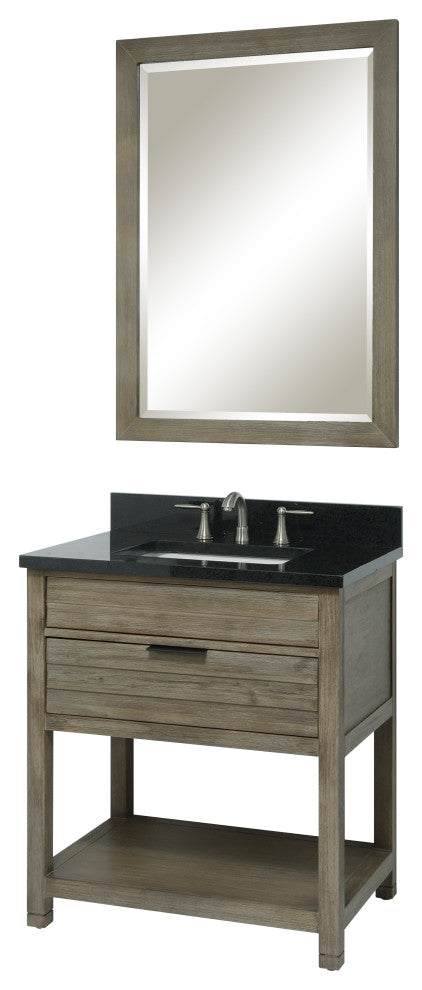 Collin Series - 30" 1 Drawer Vanity With Open Shelf