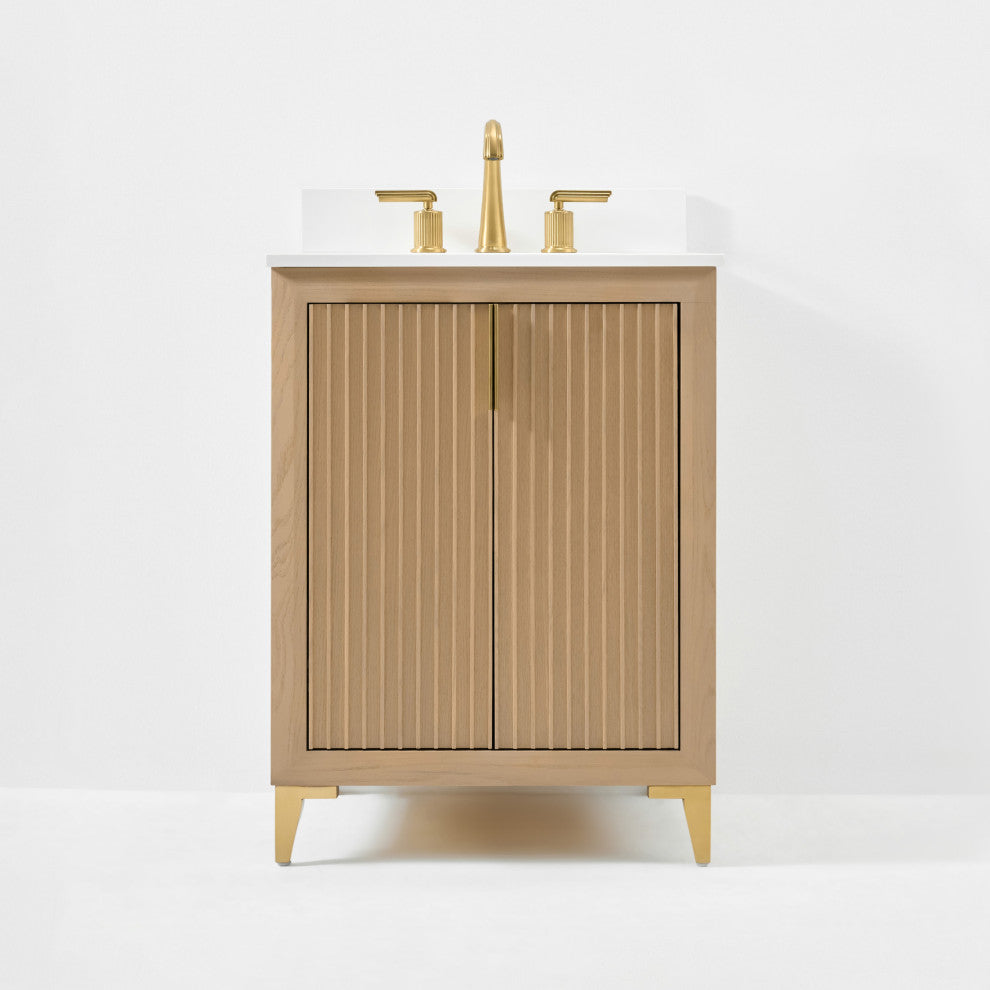 Turlington Bath Vanity Set, Oak, 24"