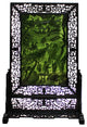 Spinach Green Stone Scenery Carving Table Top Wall Panel Display Hcs5090