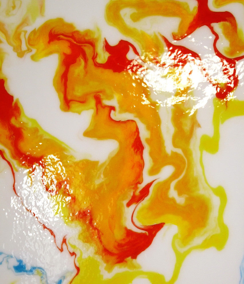 Modern Abstract Resin Coated Limited Edition Canvas Painting 48 x 36  ELOISExxx