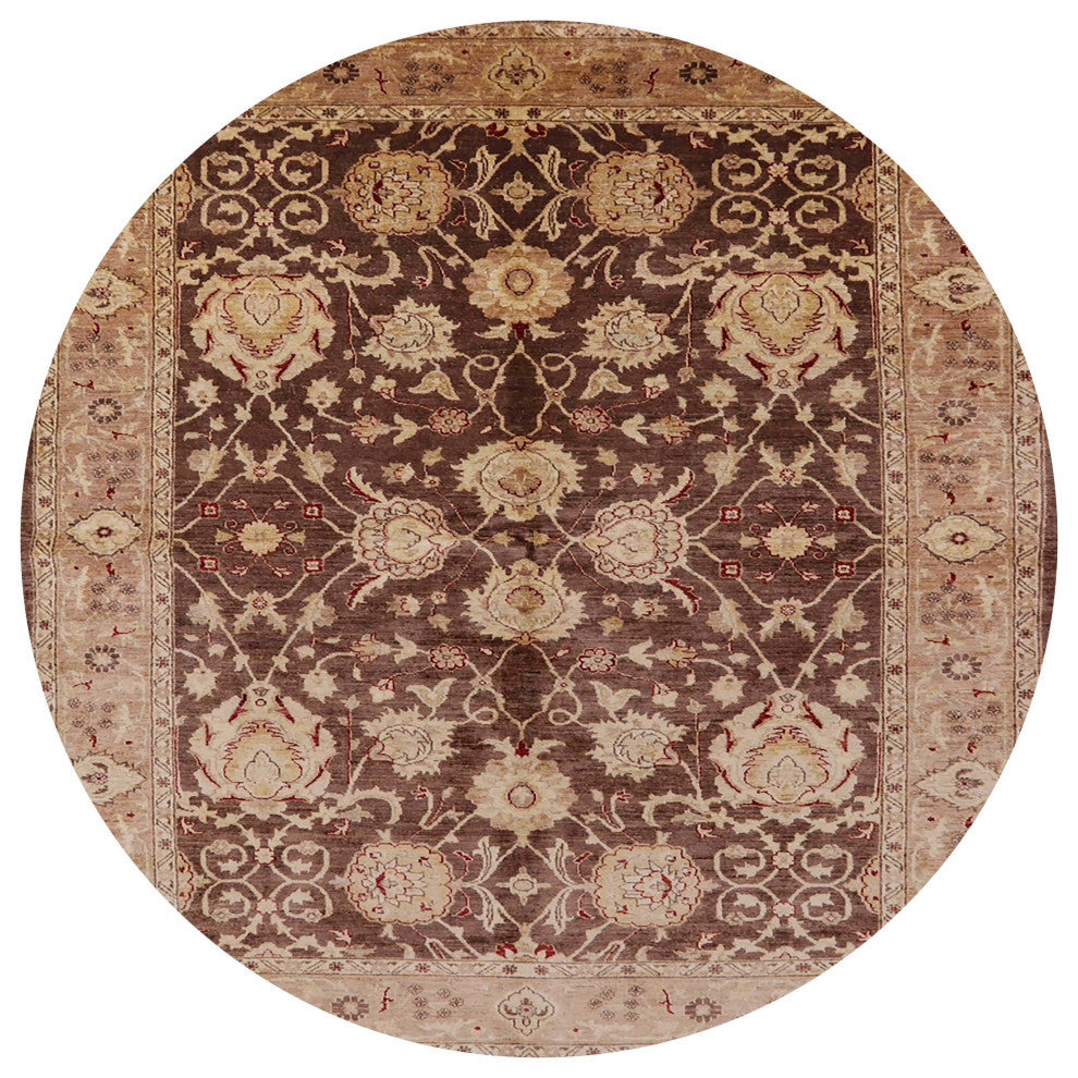 Ahgly Company Indoor Round Mid-Century Modern Area Rugs, 5' Round