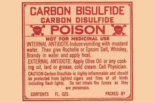 Carbon Bisulfide Carbon Disulfide - Poison - Paper Poster 20" x 30"