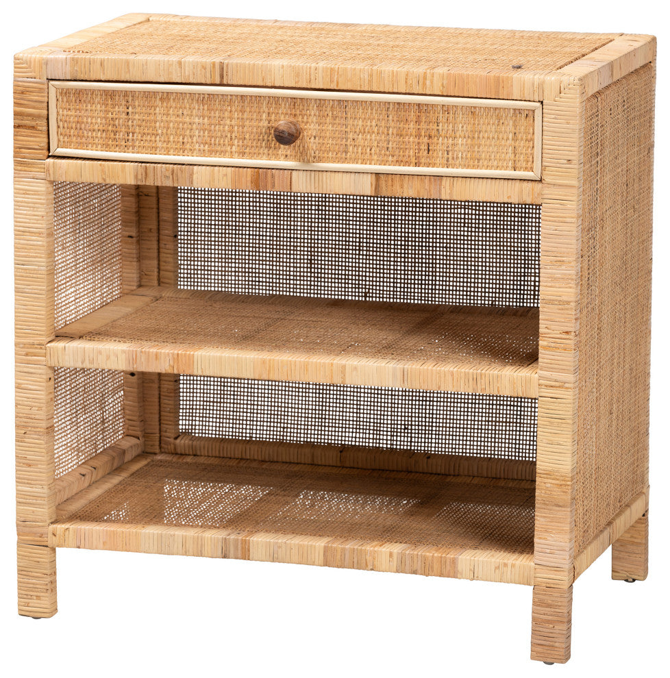 Ruby Mahogany & Rattan Collection, Console Table
