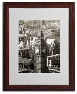 'Big Ben View II' Matted Framed Canvas Art by Chris Bliss