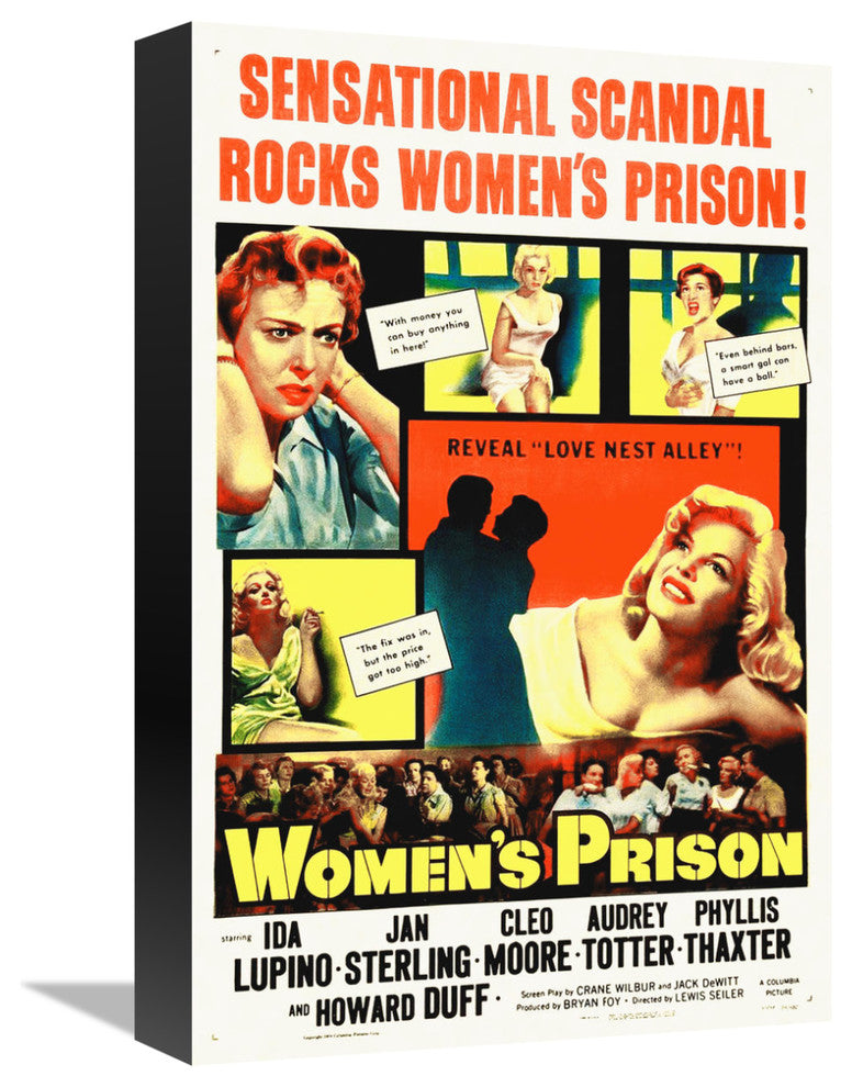"Women's Prison" Stretched Canvas Giclee by Hollywood Photo Archive, 11x16"