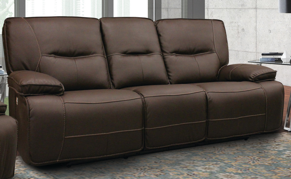 Spartacus Black Power Reclining Sofa and Two Recliners