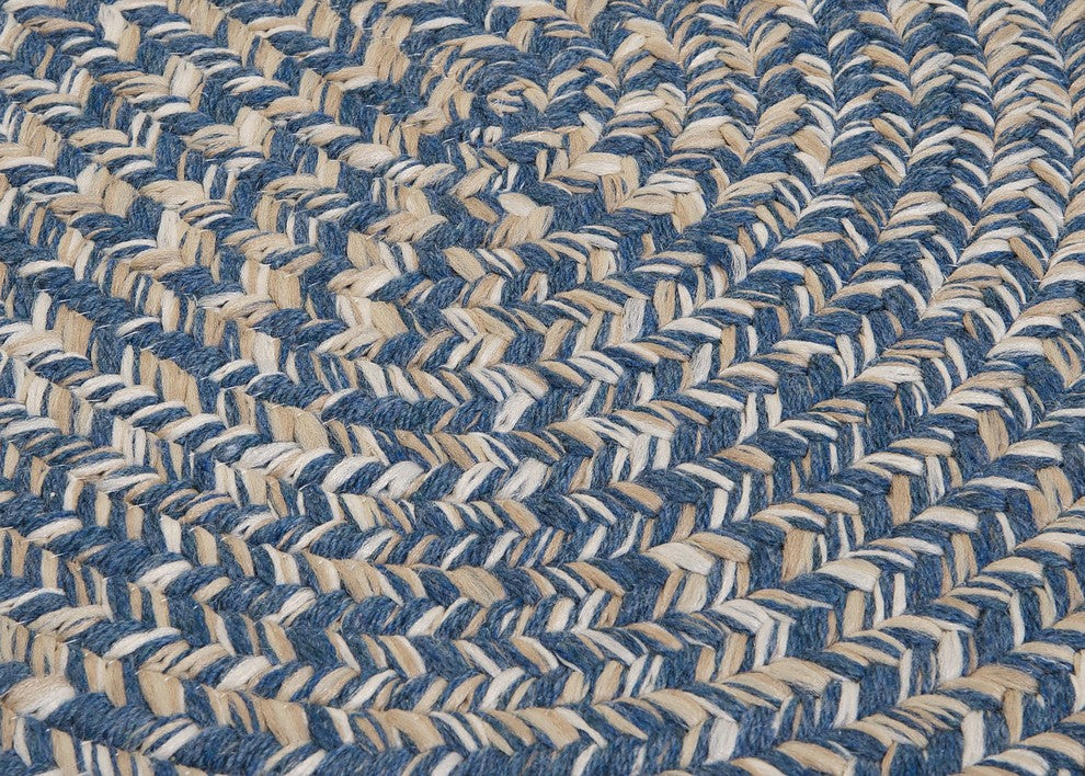 Colonial Mills Tremont TE59 Denim Traditional Area Rug, Oval 2'x3'