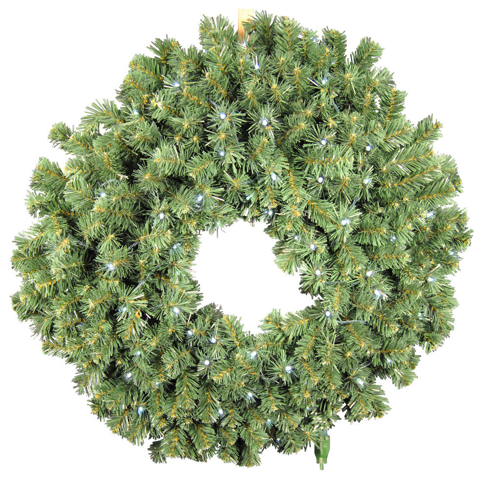 4' Sequoia Wreath Pre-Lit With Pure White LEDs