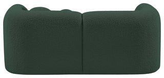 Emory Boucle Fabric Upholstered Upholstered Loveseat, Green