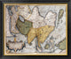 "Asiae Nova Descriptio" Framed Canvas Giclee by Abraham Ortelius, 34x29"