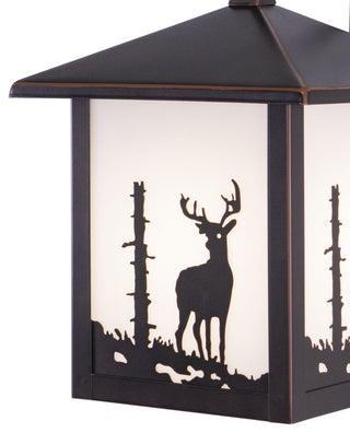 Bryce 8" Deer Outdoor Wall Light Burnished Bronze