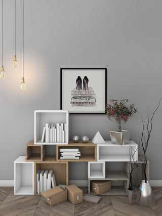 "Getting Ready for Show" Framed Painting Print, 12x12