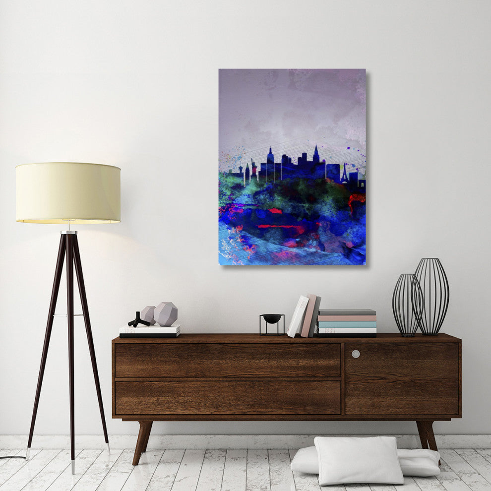 "Las Vegas Watercolor Skyline" Fine Art Print