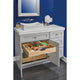 Wood Vanity Sink Cabinet Pull Out Organizer, Side of Cabinet