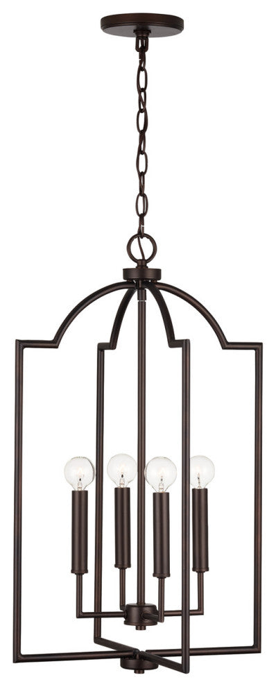 Capital Lighting 539341 Carter 4 Light 16"W Pendant - Matte Black