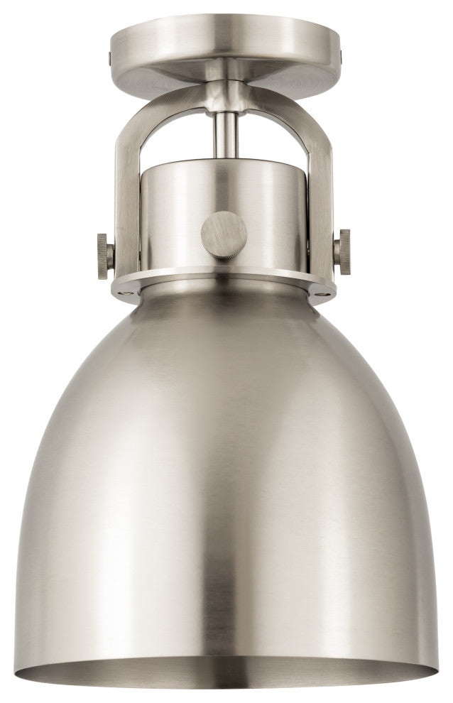 Innovations Lighting 710-1F-SN-M712-8SN-LED Bell 1 Light 8" Flush Mount