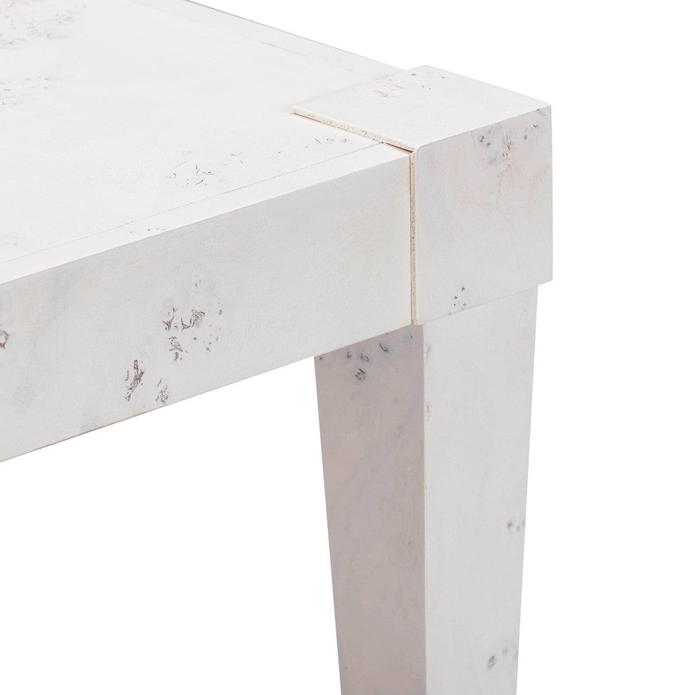 Brandyss Burl Work Desk, White