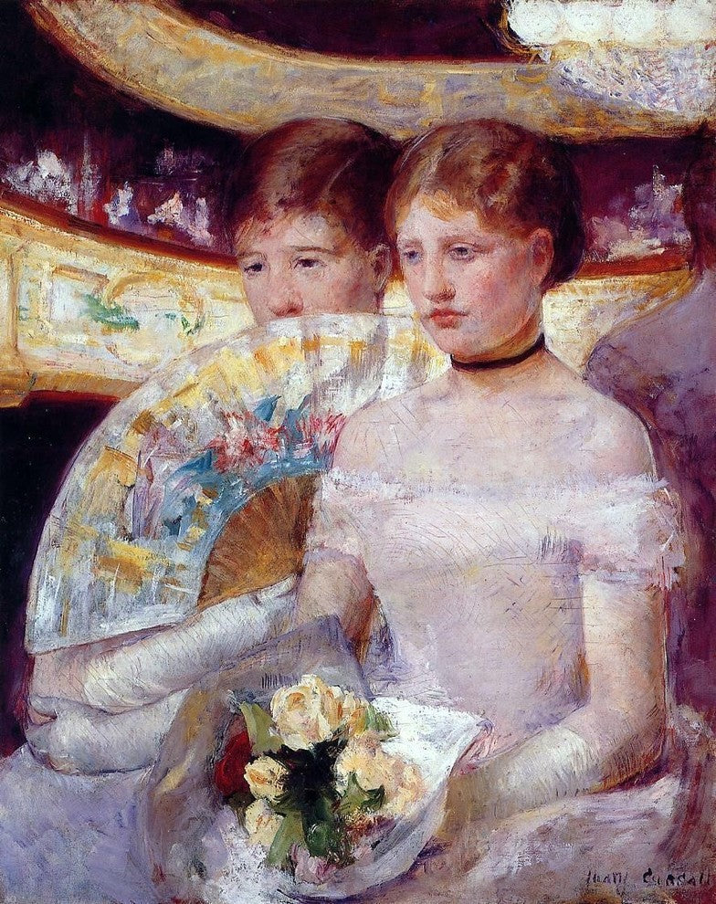 Mary Cassatt Two Women in a Theater Box, 20"x25" Gallery Wrapped Canvas Print