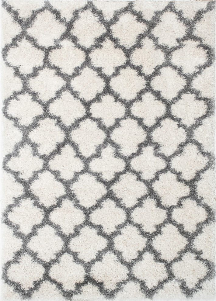 Noori Rug Shag Ava Ivory/Grey Rug