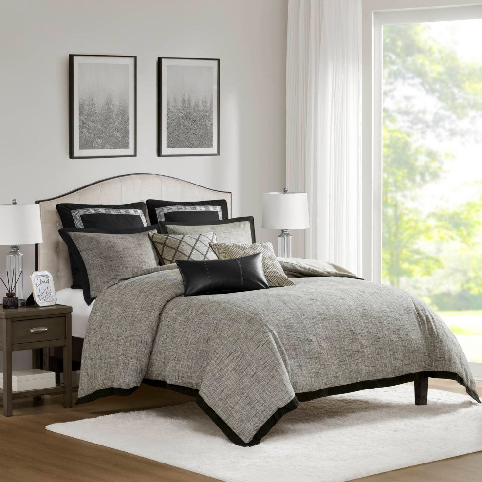 Madison Park Signature Reed Comforter Set, Gray