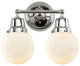 Innovations 623-2W-PC-G201-6 2-Light Bath Vanity Light, Polished Chrome