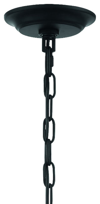 Odelle 4 Light Black and Gold Chandelier