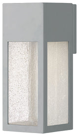 Hinkley Rook Small Wall Mount Lantern, Titanium