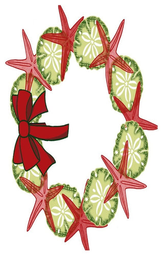 SS Wreath Decorative Holiday Geometric Print Bath Towel, Red