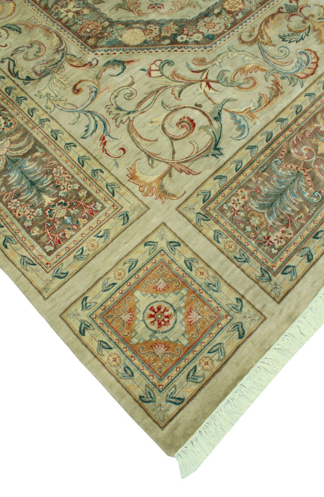 Pak-Persian deren Gray/Light Brown Rug, 9'1x12'3
