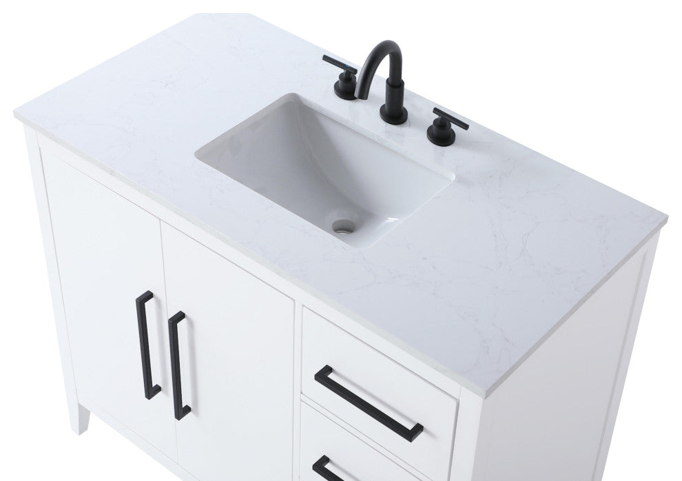 Elegant Lighting VF29342 Millie 42" - Gray