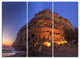 "Sunset on the Matala Beach Greece" Metal Wall Art, 3 Panels, 36"x28"