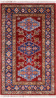 Super Kazak Hand-Knotted Wool Rug 2' 2" X 3' 3" - Q12985