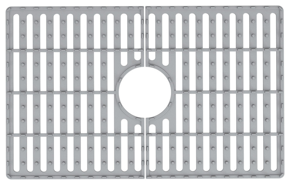 VIGO Silicone Protective Bottom Grid for Single Bowl Kitchen Sink, Gray, 24" L X 15" W