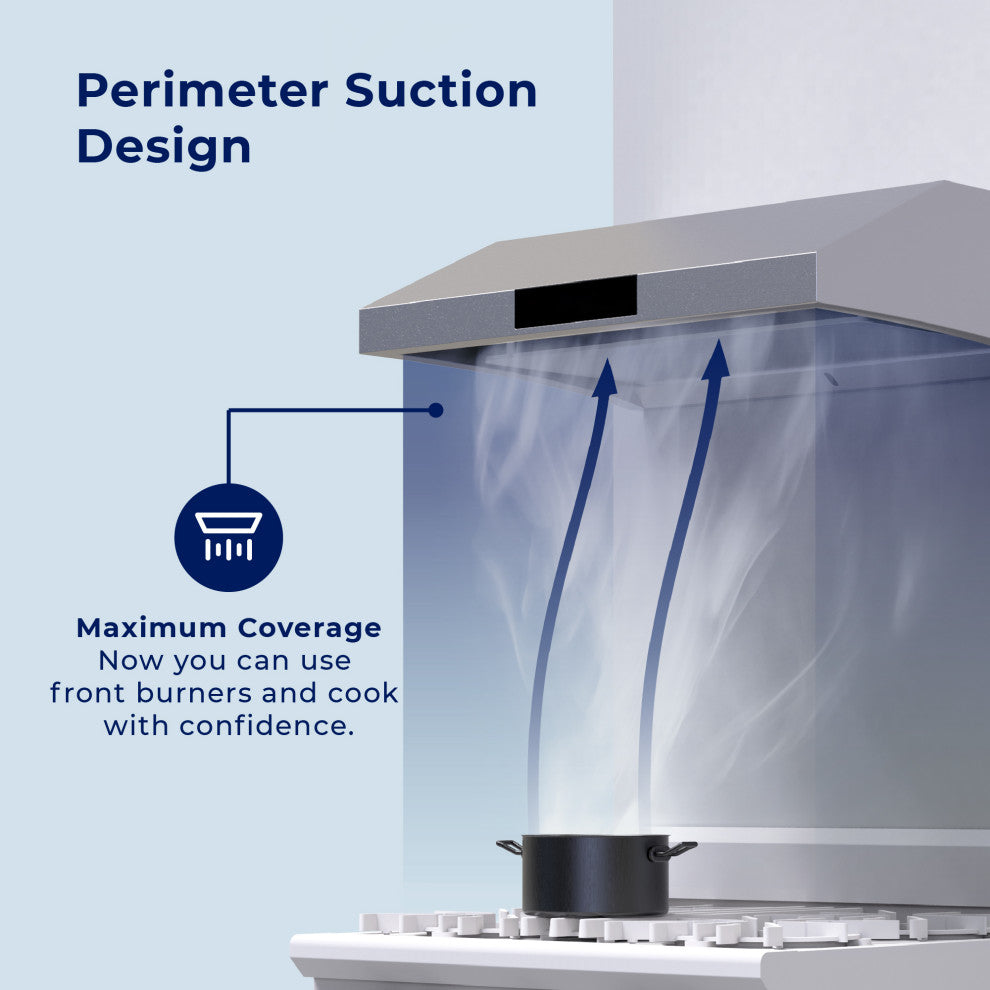 Hauslane | Chef Series Range Hood PS38 30" Under Cabinet Kitchen Extractor