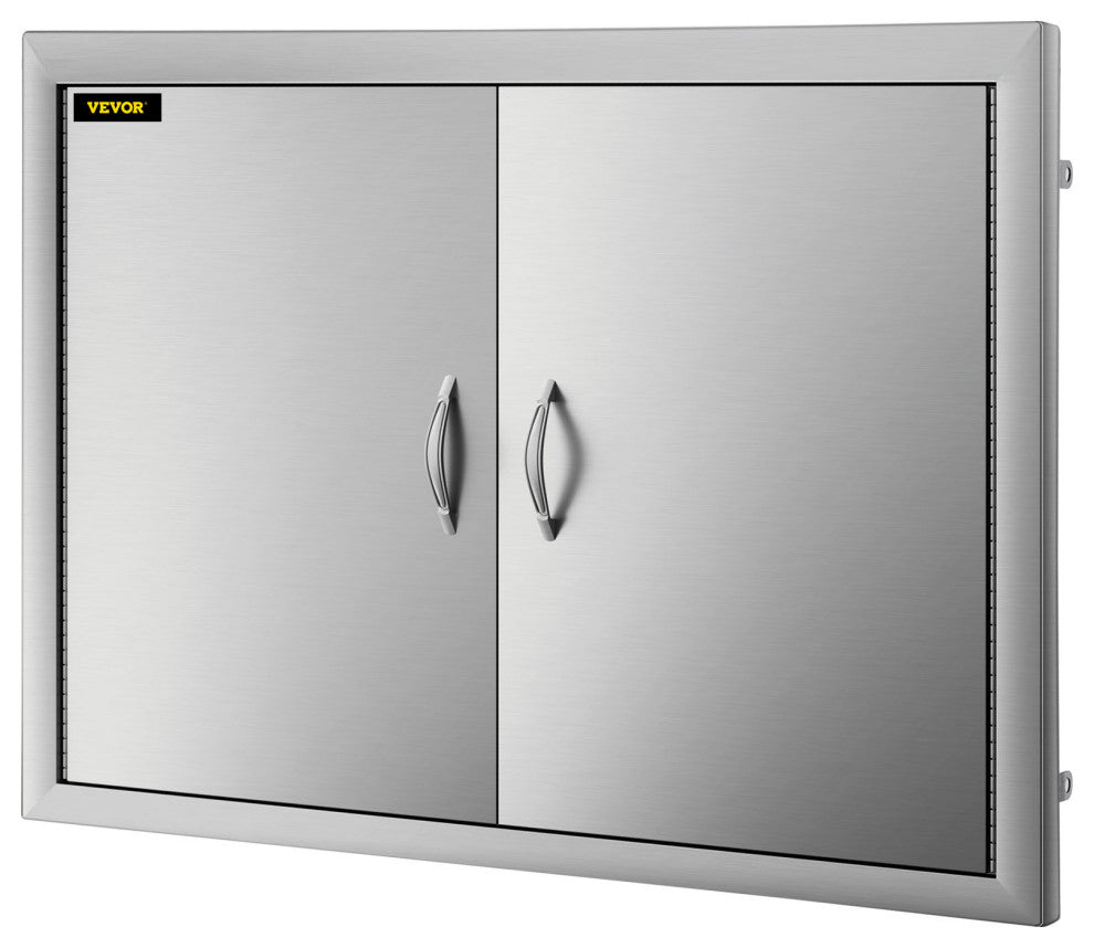 VEVOR Outdoor Kitchen Doors BBQ Kitchen Doors 19x28" Stainless Steel Cabinet