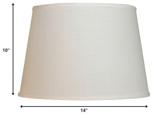 16" Ivory Throwback Drum No Slub Lampshade